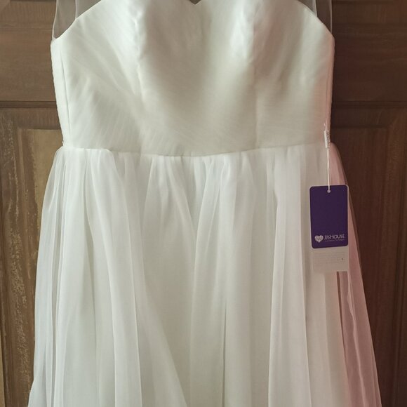 Size 4 JJ's House Ivory Wedding Dress - Never Worn - Picture 1 of 4
